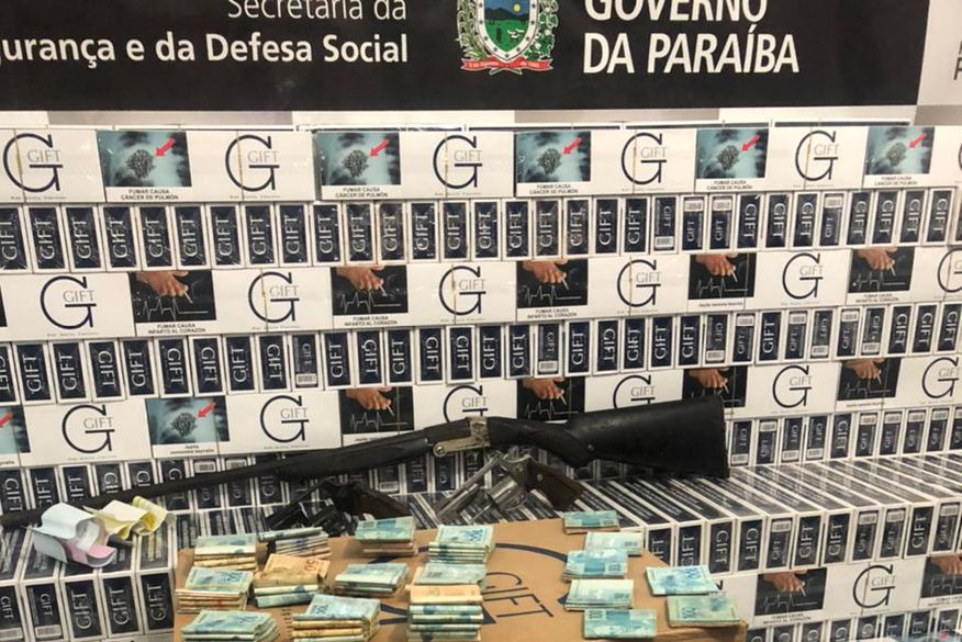   Polícia Civil da Paraíba faz maior apreensão de cigarro contrabandeado e prende quatro pessoas em Sousa