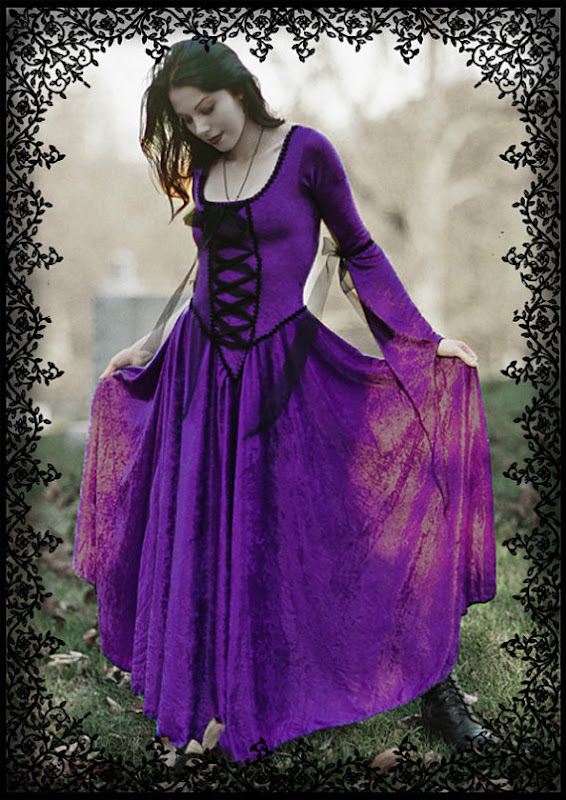 Genista Custom Gown - Gothic Wedding Dress in Velvet