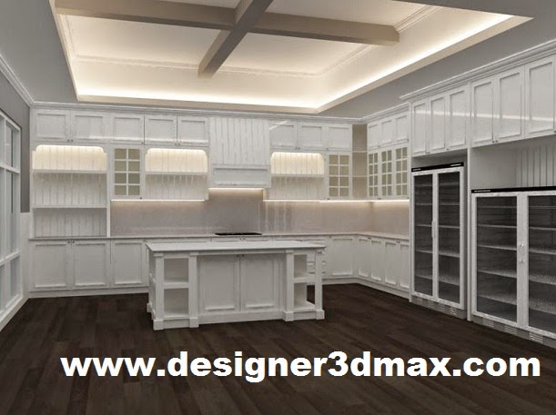 Desain Renovasi Interior Toko Dapur  Coklat Klasik  Mewah  