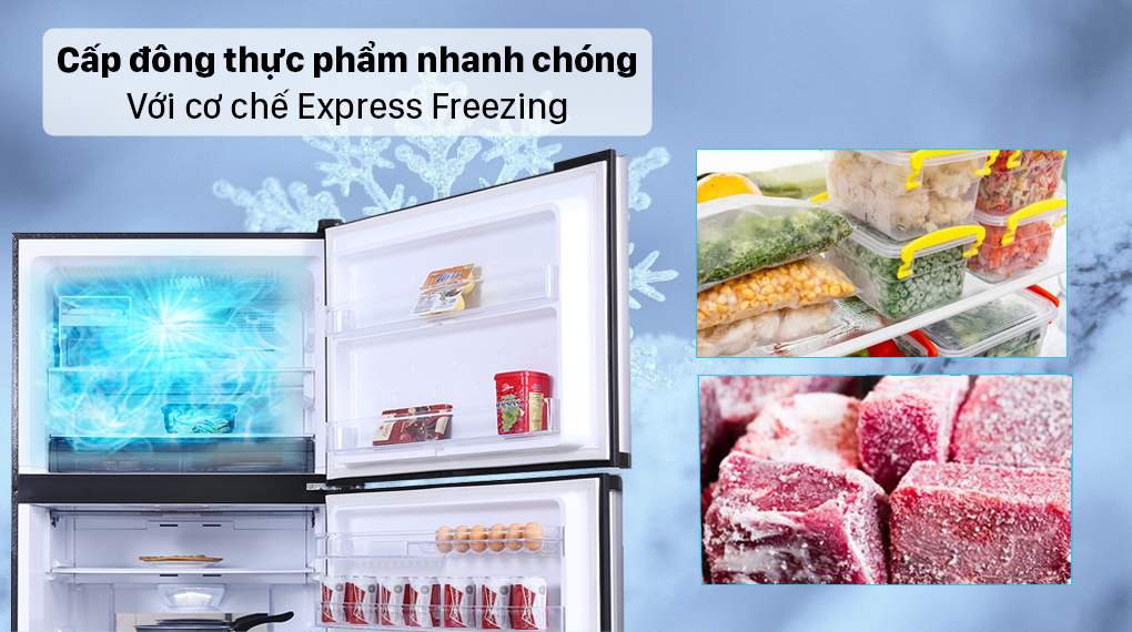 Tủ lạnh Sharp Inverter 520 lít SJ-XP570PG-MR - Cơ chế Express Freezing