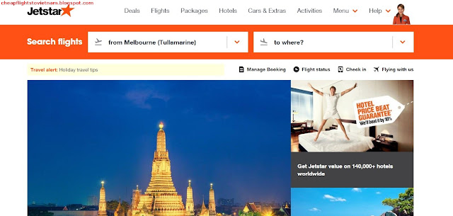 website of Jetstar Pacific