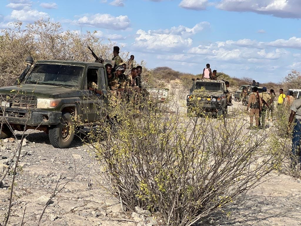 The Somali government forces advanced towards the city of El Bor in the Galgudud region