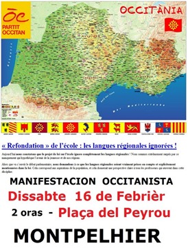 Manifestacion a Montpelhièr