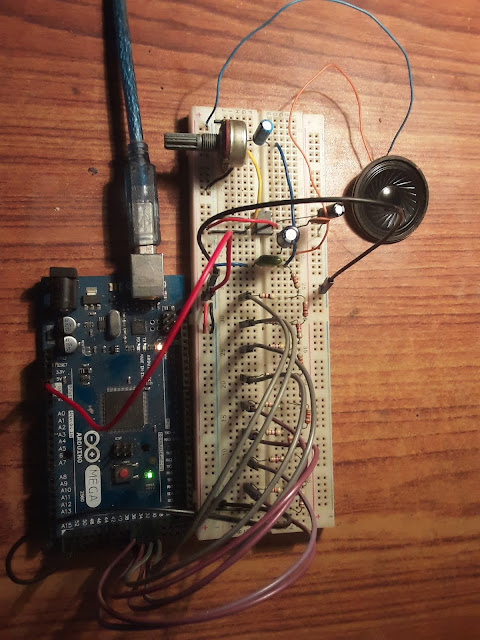 Audio generate using Arduino, R-2R DAC and LM368