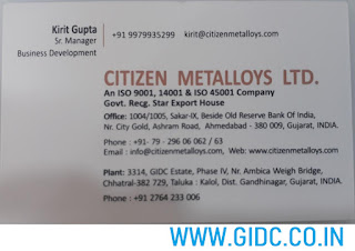 CITIZEN METALLOYS LTD