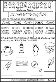 Sílabas complexas atividades para imprimir