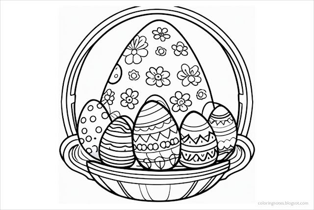 Free, Printable, Easter, Egg, Coloring, Pages, Free Printable Easter Egg Coloring Pages