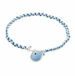 Blue charm bracelet