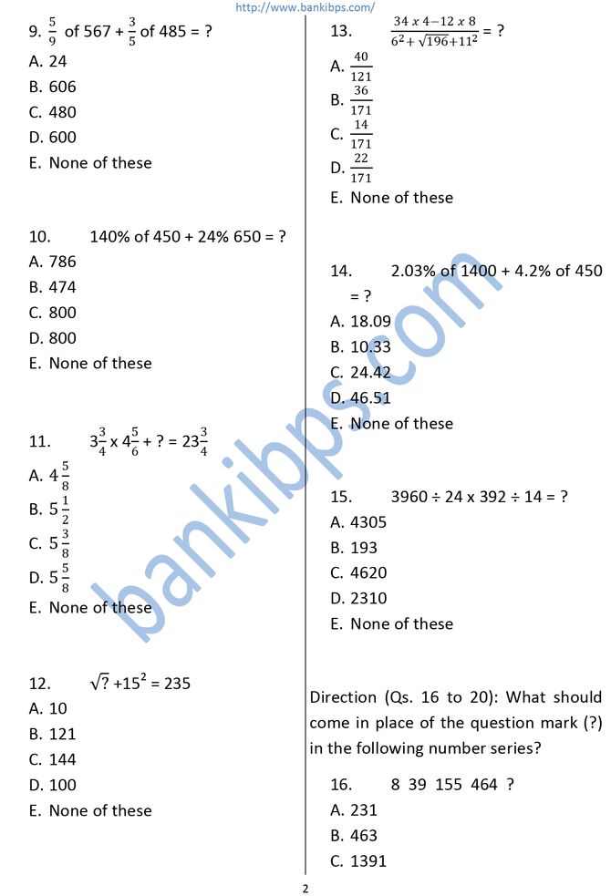 Last Year Question Paper Of SBI Junior Associate