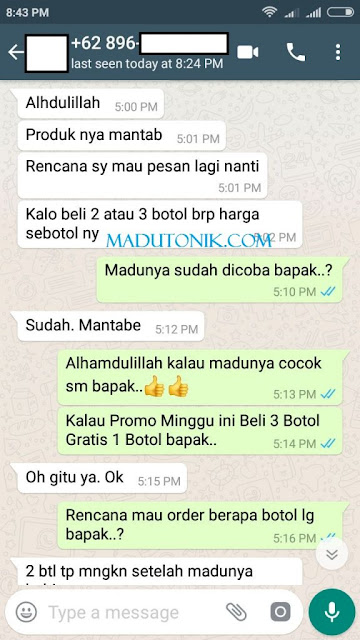 Testimoni Madu Super Tonik Untuk Kejantanan Pria Asli Original