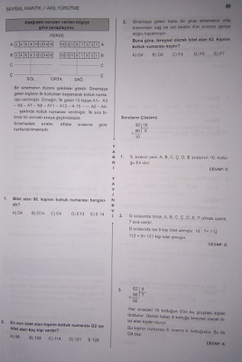 kpss ve banka sınavları için sayısal mantık soruları