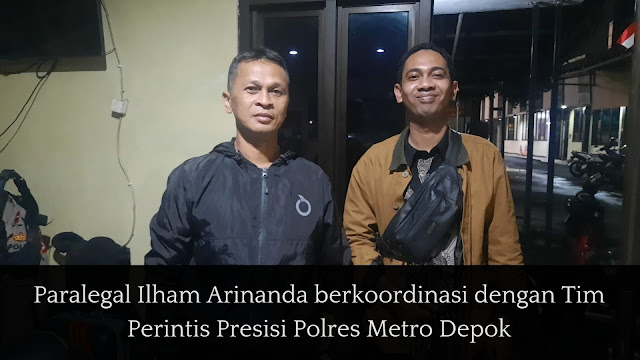 Paralegal Ilham Arinanda Berkoordinasi Dengan Tim Perintis Presisi Polres Metro Depok