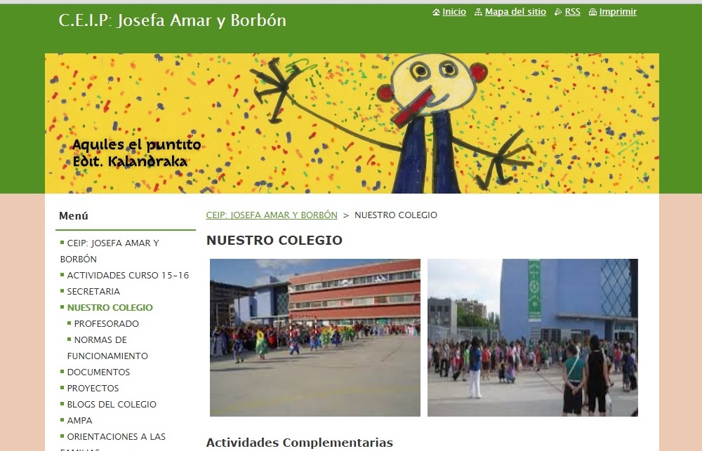 WEB DEL COLEGIO JOSEFA AMAR Y BORBÓN