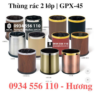 Thùng rác inox dùng trong phòng và sảnh khách sạn cao cấp