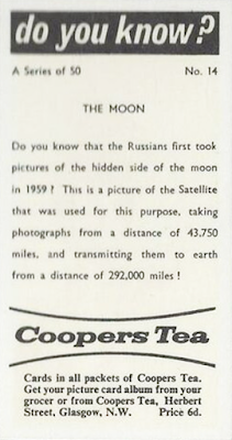 1962 Coopers Tea : Do You Know? #14 - The Moon