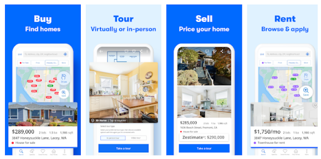 Download Zillow Mobile app for finding Houses for Sale & Apartments for Rent