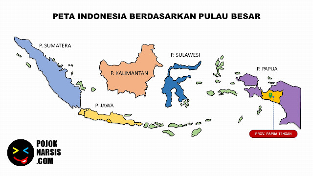 Peta Provinsi Papua Tengah Editable Powerpoint