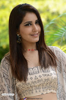 Rashi Khanna in a Tebe Top Sizzling Beauty at Tholi Prema Movie Interview ~  Exclusive 013.jpg