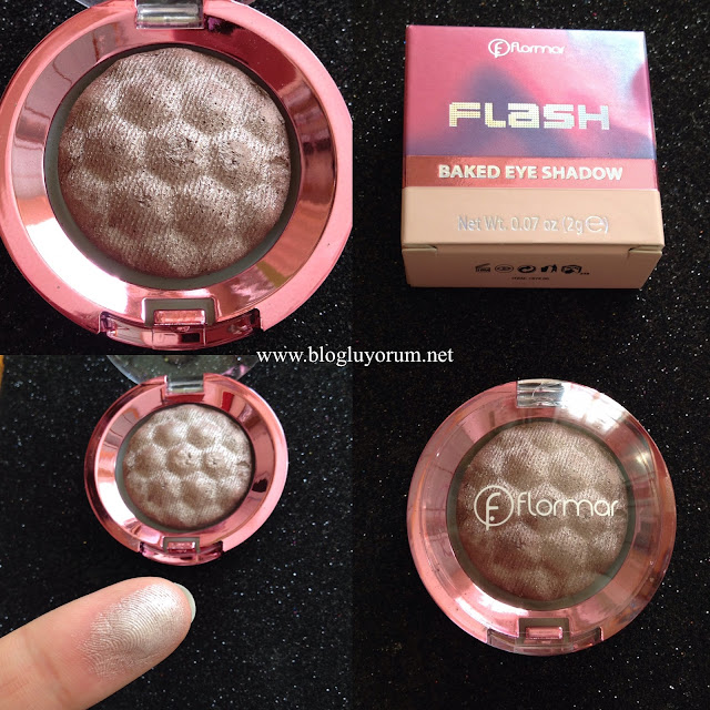 flormar flash baked eye shadow 01 pearly pink