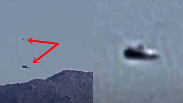 The Hidden Agenda: Metallic UFO and companion spotted over Arizona desert