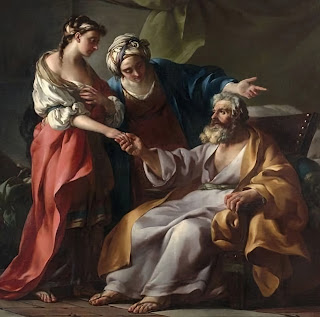 Joseph Marie Vien: Sarah Presenting Hagar to Abraham