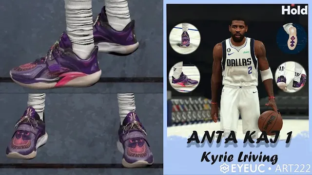 NBA 2K24 Anta Kai 1 "Artist On Court" Shoes (Kyrie Irving Shoes)