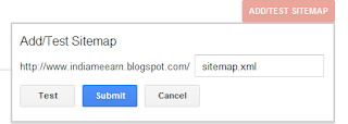 add test sitemap google search console