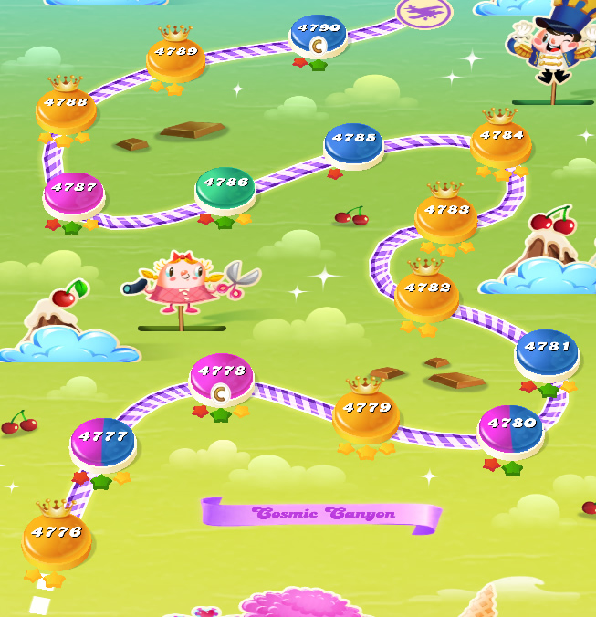 Candy Crush Saga level 4776-4790