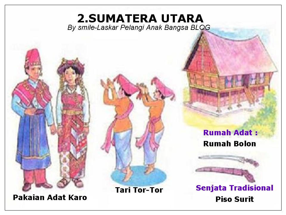 INDONESIA ( 33 PROVINSI : PAKAIAN, TARIAN, RUMAH ADAT, SENJATA 
