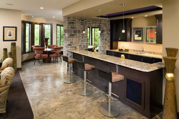 Designing Basement Bar Idea