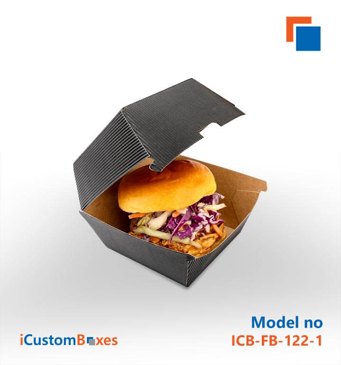 Custom Printed Burger Boxes wholesale | White Burger Boxes in USA