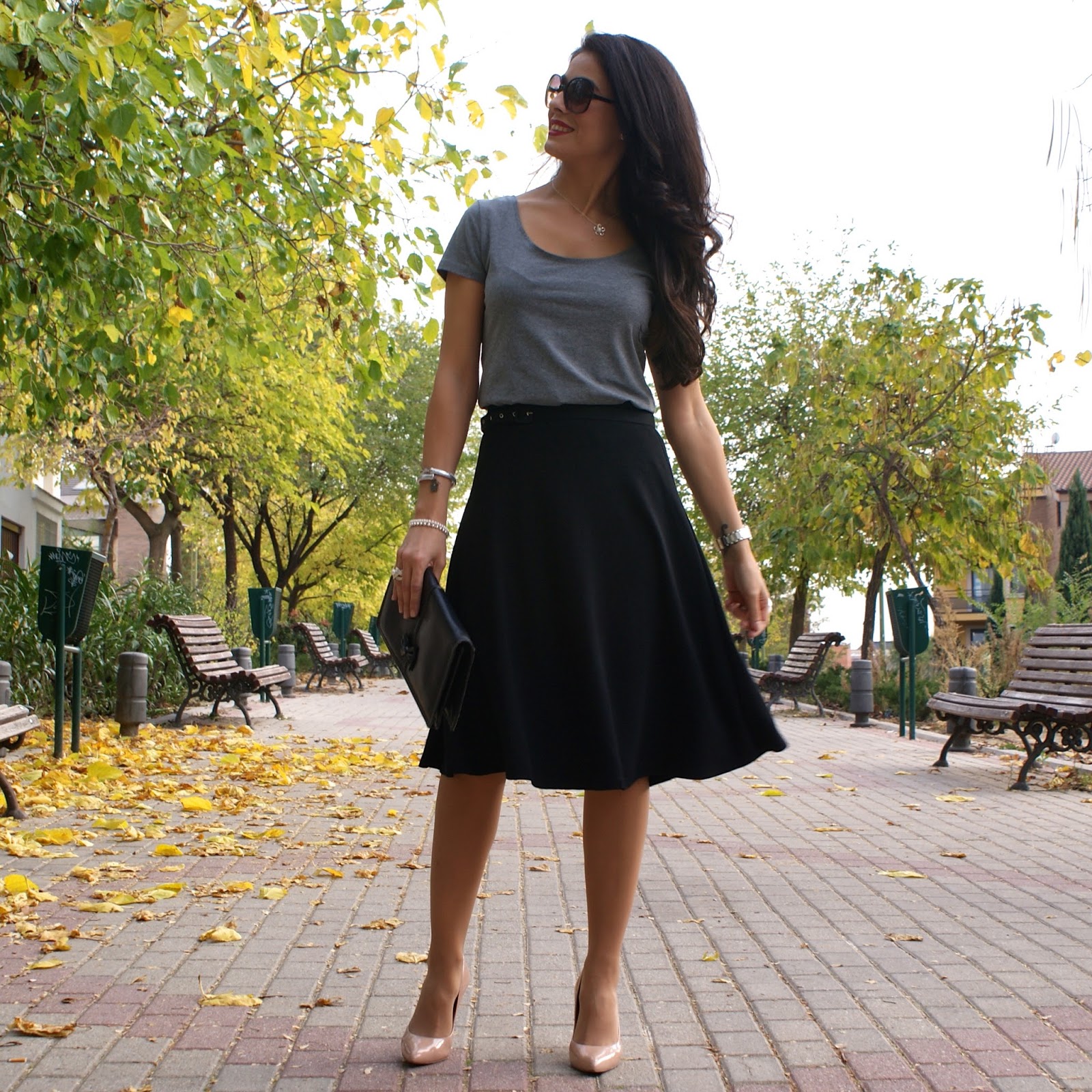 LOOK LADY MIDI SKIRT