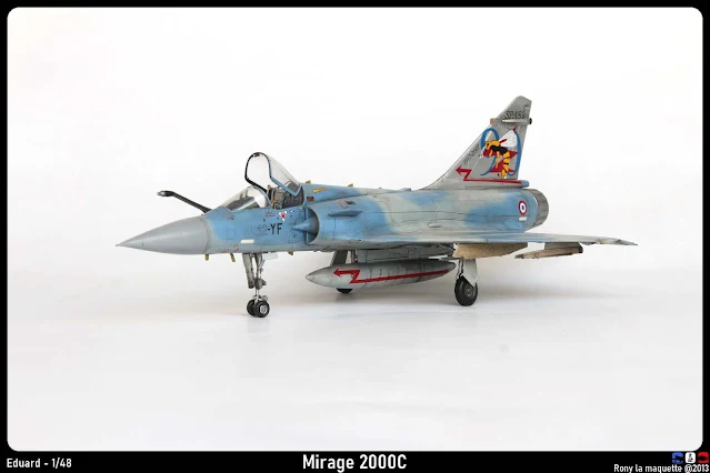 Maquette du Mirage 2000 C d'Eduard 1/48.