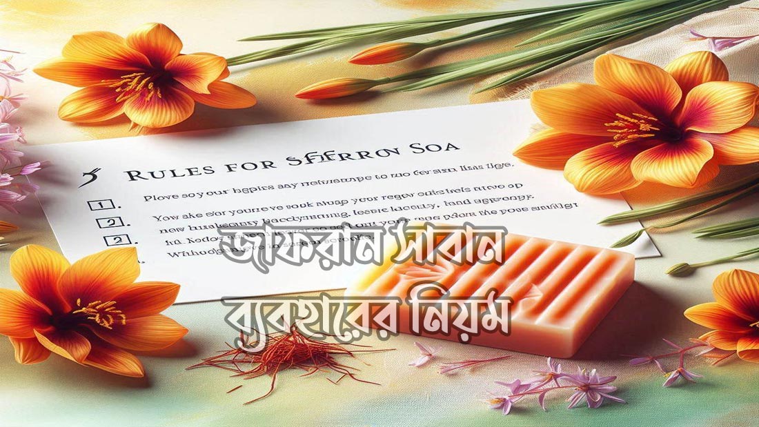 জাফরান সাবান ব্যবহারের নিয়ম