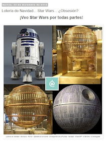 Star Wars - El despertar de la Fuerza - Estrella de la Muerte - R2-D2 - Lotería de Navidad - ÁlvaroGP - el fancine - el troblogdita - Social Media & SEO