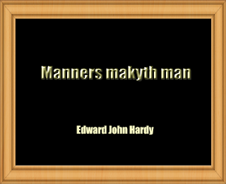 Manners makyth man