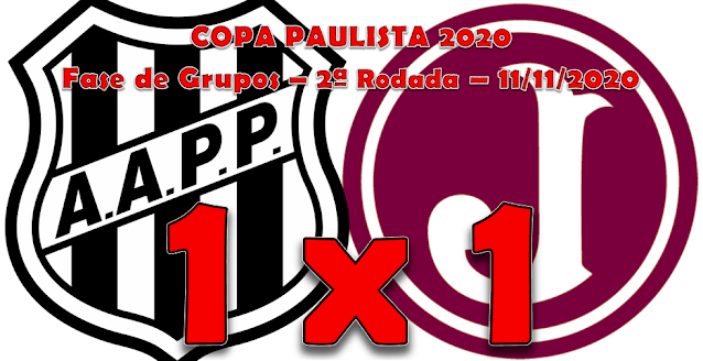 Ponte Preta 1 x 1 JUVENTUS (Copa Paulista - Fase de Grupos - 2ª Rodada)