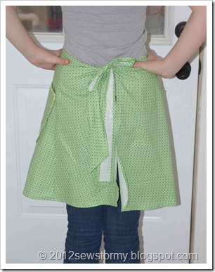 vintage apron back