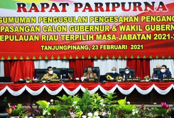 Ansar dan Marlin Ditetapkan Sebagai Pasangan Gubernur Kepri Terpilih