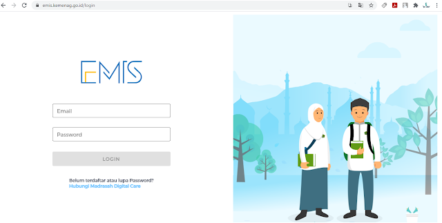 https://emis.kemenag.go.id/login Alamat Website EMIS Terbaru