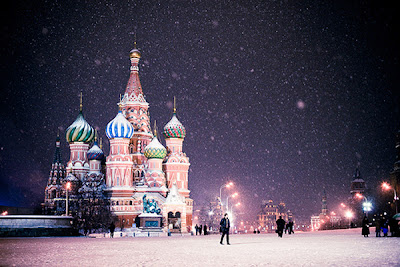 Snowy Cathedral of StBasil