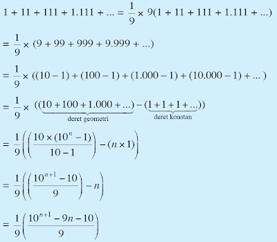 deret geometri dan deret konstan