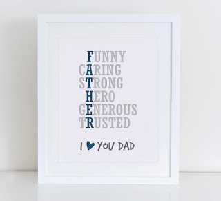 Print it instantly! Father's Day printable greeting card from DecorartDesign