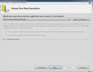 Data Connection and create connection string.