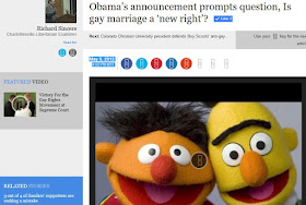 Bert Ernie gay marriage archives Barack Obama 2012