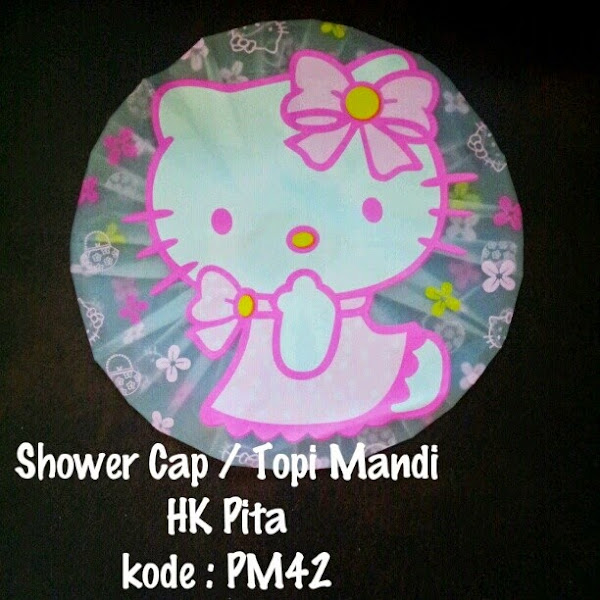 Shower Cap Hello Kitty Murah  Grosir Ecer Pita