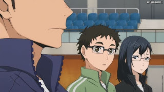 ハイキュー!! アニメ 第1期12話 武田一鉄 清水潔子 烏野 音駒 練習試合 | HAIKYU!! Episode 12