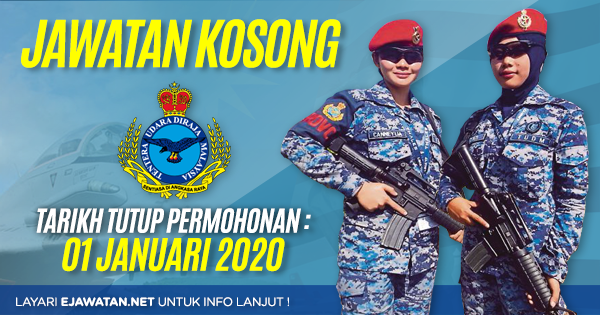 jawatan kosong tudm 2019 2020