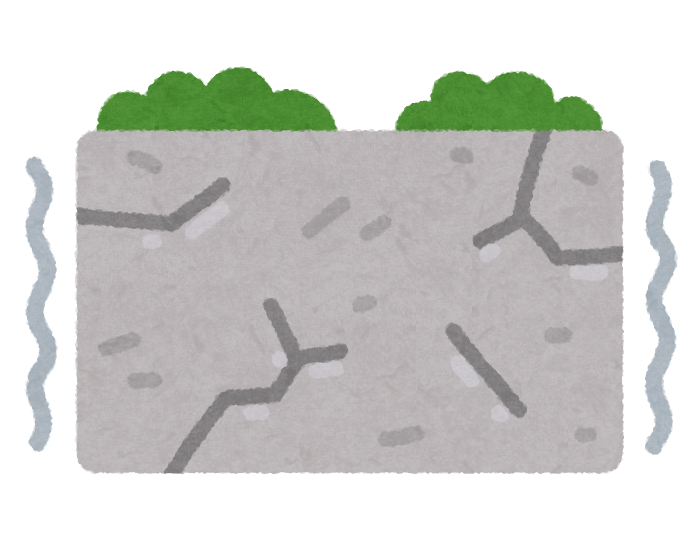 地震でひび割れた壁のイラスト かわいいフリー素材集 いらすとや
