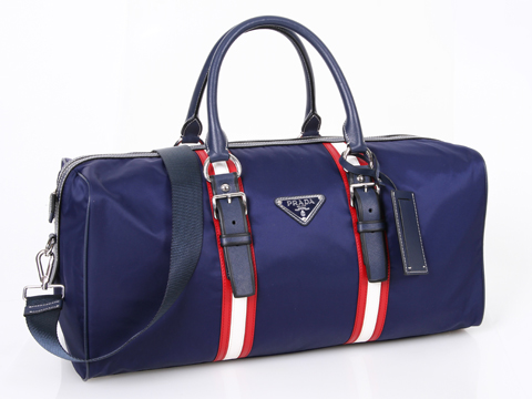 prada artÃ­culos de viaje blandos lienzo azul vs0330s prada artÃ­culos